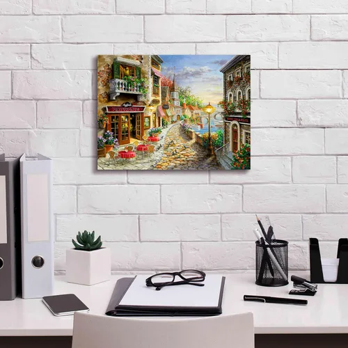 Vista 3 de Epic Graffiti 'Invitation to Dine' de Nicky Boehme, arte de pared en lienzo, 16 x 12 pulgadas
