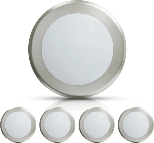 Vista 11 de ECOELER Luz LED de disco, 6 pulgadas de níquel cepillado de aluminio regulable, 3000 K/4000 K/5000 K seleccionable, lámpara de techo empotrada, 16.5