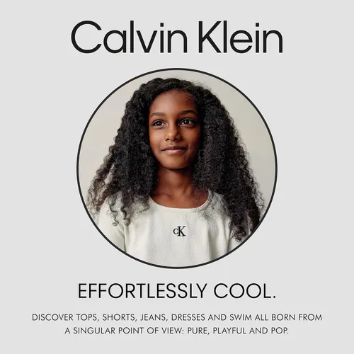 Vista 6 de Calvin Klein Chaqueta larga con capucha y forro polar para niñas