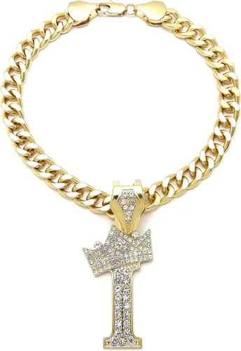 Vista 13 de Collar de cadena con letra inicial cubana para perro, collar de cadena para mascotas, gato, collar para cachorro (S, 25 cm)