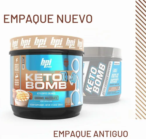 Vista 5 de Suplemento Dietario BPI Sports Keto Bomb Batido ketogénico para café y té, 1, 1