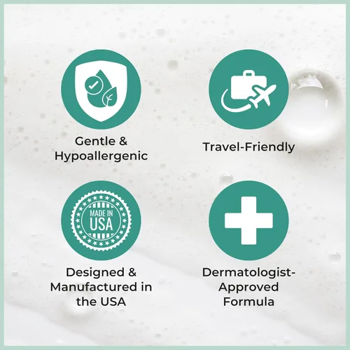 Vista 5 de Nurture - Gel de baño y champú sin enjuague con aloe Espuma limpiadora sin agua para el cabello y el cuerpo de grado hospitalario Mujeres