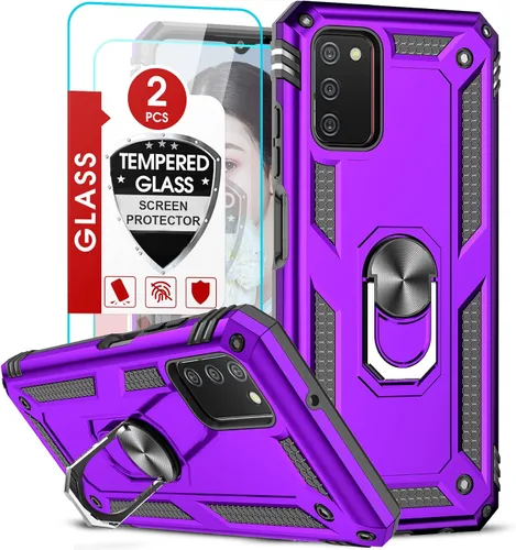 Vista 19 de LeYi para Samsung Galaxy A03S Funda de teléfono, Funda Samsung AO3S con [Paquete de 2] Protector de pantalla, [Calidad militar] Funda protectora
