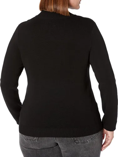 Vista 5 de The Drop Suéter Isaac con cuello alto falso para mujer