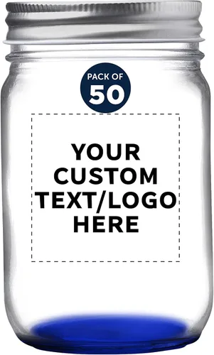 Vista 39 de DISCOUNT PROMOS Juego de 10 tarros de albañil decorativos, 12 onzas, texto personalizable, logotipo, enlatado, tapa de aluminio, color negro
