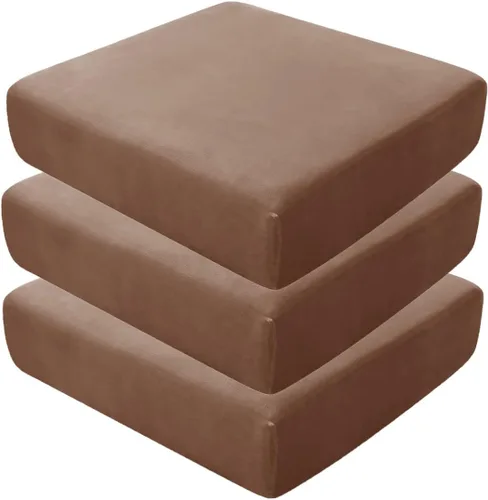 Vista 48 de Fundas de asiento de terciopelo ultra suave, fundas de cojín de asiento suave SOFE fundas de sofá con parte inferior elástica lavable funda