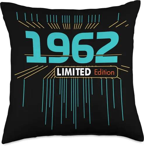 Vista 4 de Retro Gaming 1962 Limited Edition Birthday 1962 Men Woman Throw Pillow