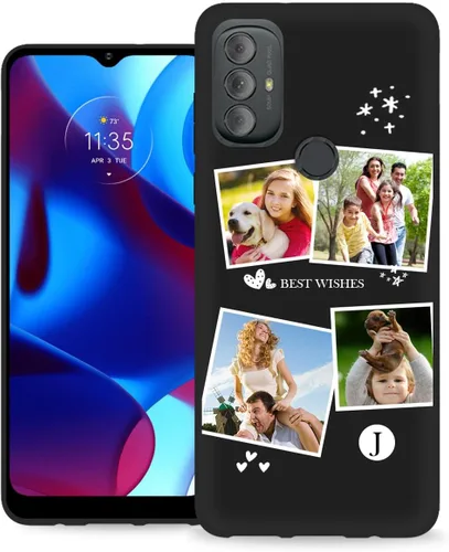 Vista 13 de Funda personalizada para Motorola Moto G Play 2023 con nombre de foto y texto – Funda suave y fina para Moto GPlay 2023 (negra) de 6.5 pulgadas