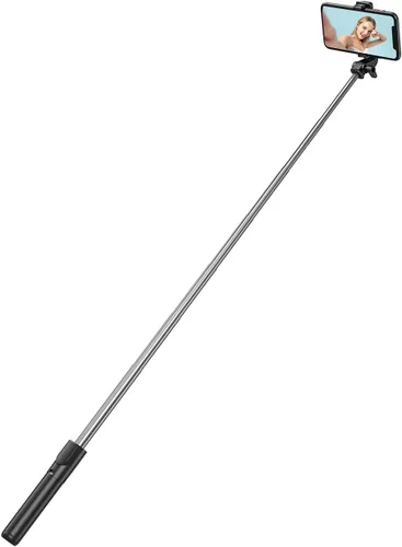 Vista 3 de Tianle Selfie Stick, trípode extensible para selfie stick con control remoto inalámbrico y trípode flexible, grupo de selfies, transmisión en vivo