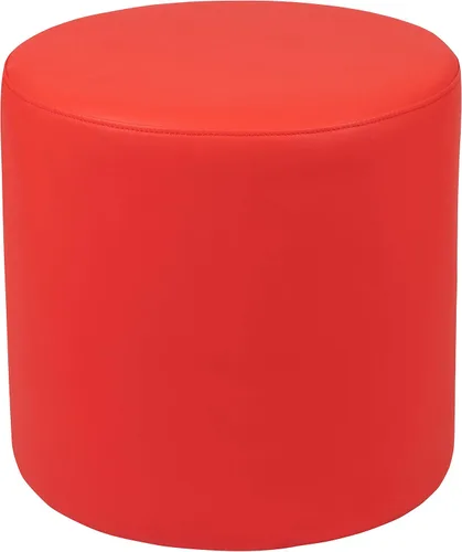 Vista 3 de EMMA + OLIVER Círculo flexible de asientos suaves de 18" H para aulas y espacios comunes - rojo For Classrooms and Common Spaces, Flexible Seating