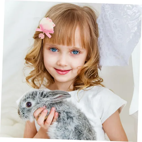 Vista 4 de FRCOLOR Preciosa horquilla de gato con lazo para el pelo para niñas, accesorios Kawaii para cosplay, fiestas de cumpleaños y festivales, diseño