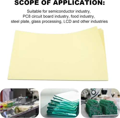 Vista 6 de 50 hojas de papel limpio de rodillo de polvo de alto adhesivo, adherencia superior para eliminación eficaz de suciedad, polvo y residuos, hojas