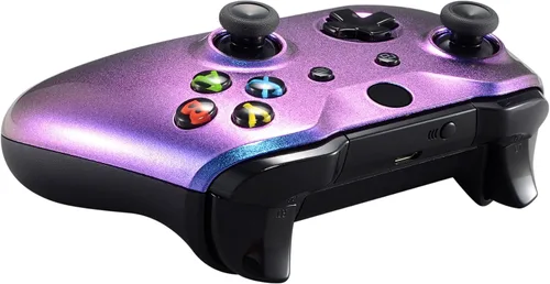 Vista 9 de eXtremeRate Carcasa frontal camaleón púrpura y azul para Xbox One X S Controller Modelo 1708 - Controlador no incluido