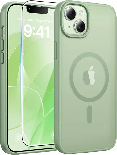 Vista 72 de FNTCASE - Funda para iPhone 16 Pro: magnética, mate, translúcida, de grado militar, protectora contra caídas, resistente, fina, duradera y a prueba