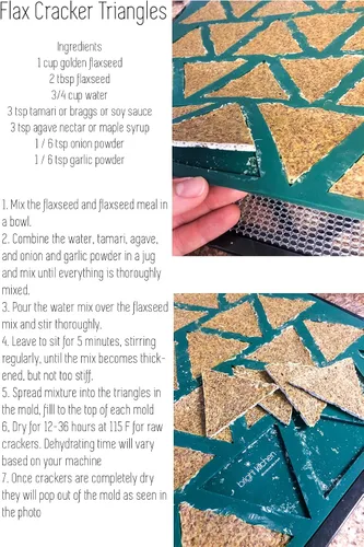 Vista 6 de Cracker Chip - Hoja deshidratadora de silicona con bordes, no tóxica para deshidratadores redondos Nesco, molde de labios, retiene líquidos de masa