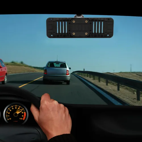 Vista 8 de ULTECHNOVO Kit de montaje de espejo retrovisor para cámara de tablero universal con panel de placa trasera y base de clip, soporte de DVR de coche