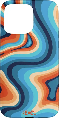Vista 28 de Funda psicodélica para iPhone 16 Retro Groovy Liquid Swirl Hippie 70's 80's