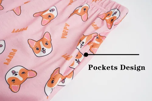 Vista 6 de Vopmocld Conjunto de pijama de 2 piezas con bonito diseño de panda para niñas grandes