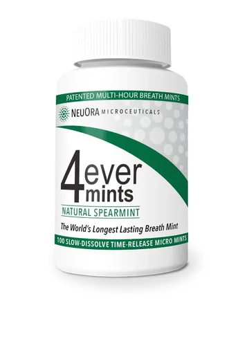 Vista 9 de 4EverMints - Mentas de aliento de liberación de tiempo de 4 horas con sabor a menta (100 tabletas)