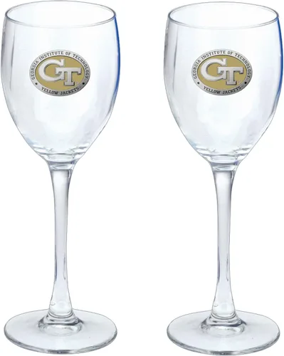 Vista 49 de Heritage Pewter Copas de vidrio de Arkansas, juego de 2, copas de vino de copa de 12 onzas, vidrio de peltre elaborado por expertos