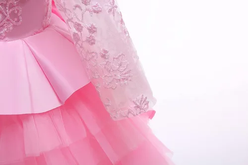 Vista 6 de Todder - Vestido de encaje para bebé, para fiesta de cumpleaños, bautizo