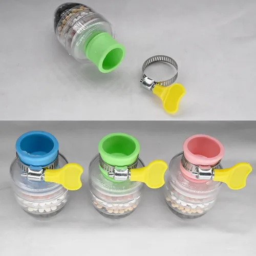 Vista 8 de 3 piezas de filtro de agua para grifo, filtros de cartucho de carbón activado de 6 capas, reemplazos de filtro de agua para grifo para fregadero