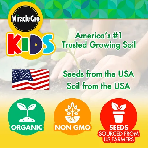 Vista 6 de Miracle GRO My First Flower Growing Kit - Kit de manualidades de pintura y jardinería de plantas para niños, niñas, regalos de Pascua para niños