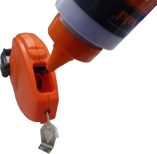Vista 3 de FixtureDisplays® Carrete de tiza contratista con una botella de tiza 14771 14771