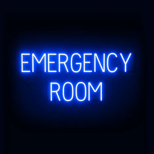 Vista 45 de SpellBrite LED Neon ER Sign for Business - Blue, 9" x 6" Azul