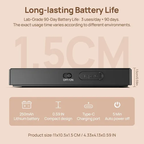 Vista 2 de Meilen Mini báscula de café espresso con temporizador, precisión de 0.00 oz, recargable por USB, 6 unidades de peso, báscula digital de 4.4 lbs