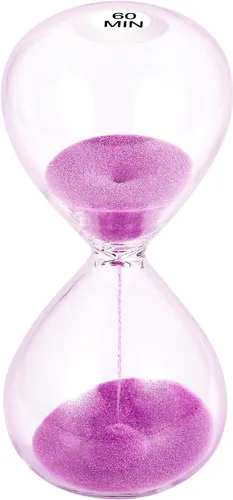 Vista 36 de SuLiao Reloj de arena con temporizador de arena de 1 minuto, reloj de arena negra de 5.1 pulgadas, reloj de arena de un minuto, reloj de arena