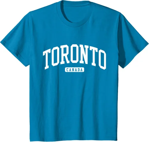 Vista 79 de Camiseta estilo universitario de Toronto Canada, Negro