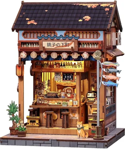 Vista 18 de Fsolis Japanese Book Nook Kit for Adults, Beika-cho Convenience Store Tienda de conveniencia Beika-cho