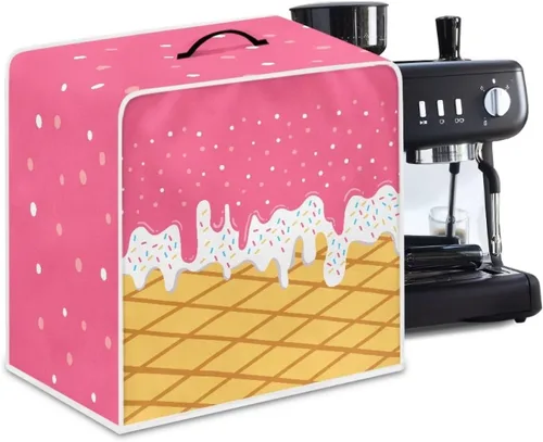 Vista 10 de Cubierta antipolvo para máquina de café, impresión de café, cubierta de protección de huellas dactilares para soporte, máquina de café, cubierta