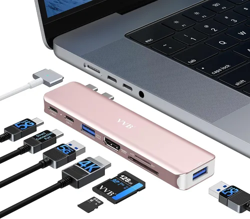 Vista 14 de Adaptador USB C a HDMI,Adaptador USB-C Hub Multipuerto Digital AV