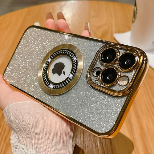 Vista 423 de Misscase Funda magnética con purpurina para iPhone 11 compatible con MagSafe, protección completa, delgada, a prueba de golpes, antiarañazos