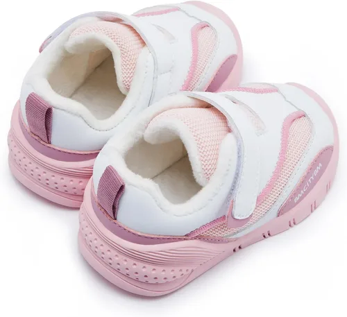 Vista 5 de BMCiTYBM Zapatos de bebé para niño y niña, zapatos de invierno cálidos antideslizantes para primeros pasos de 6 a 24 meses
