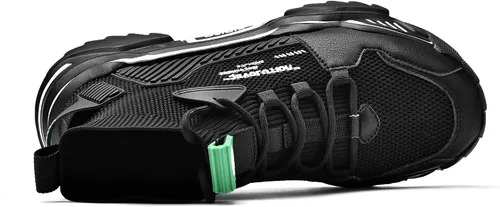 Vista 4 de SANNAX Zapatos deportivos de moda para hombre, zapatos para caminar, zapatos casuales de alta calidad para hombre