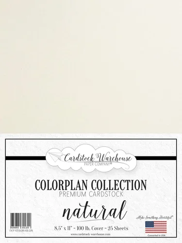 Vista 20 de Cardstock Warehouse Colorplan Amatista púrpura – 8.5 x 11 pulgadas – 100 libras / 9.52 oz/m² de papel de cartulina mate premium – 25 hojas
