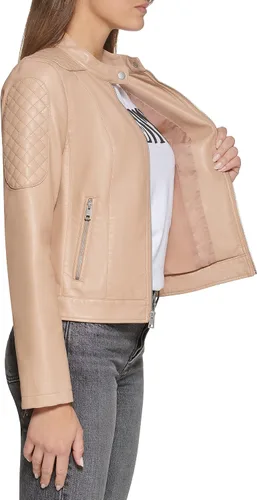 Vista 5 de Levi's Chaqueta de motocross Racer de piel sintética para mujer