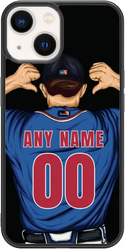 Vista 12 de Custome - Funda de teléfono de béisbol, diseño creativo de béisbol deportivo con número de estrella para iPhone 11, 12, 13, 14, 15 Pro Max Plus Mini