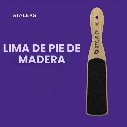 Vista 4 de STALEKS Beauty & Care - Lima de madera 10/2, grano 100/180, convexo/cóncavo