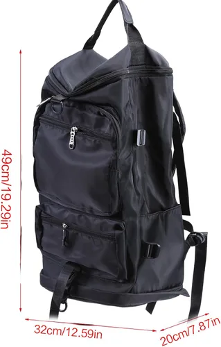 Vista 3 de Mochila deportiva para gimnasio, bolsa de viaje, bolsa de hombro, mochila casual para hombres y mujeres, Púrpura, Morado