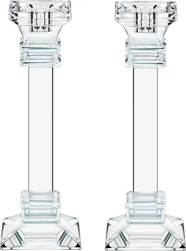 Vista 7 de Juego de portavelas de cristal de 2 a 6 pulgadas de alto, centro de mesa ultra elegante y moderno, decoración del hogar