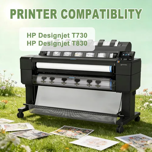 Vista 2 de Cartucho de tinta compatible HP728 CY F9K17A para HP 728 Reemplazo para HP DesignJet T730 de 36 pulgadas, DesignJet T830 24 pulgadas MFP, impresoras