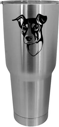 Vista 342 de Cairn Terrier - Vaso grabado con temática de perro, 30 onzas