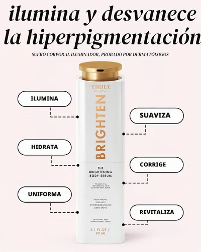 Vista 2 de Truly Suero corporal iluminador de belleza Corrector de manchas oscuras con vitamina C y ácido tranexámico Ayuda a decolorar
