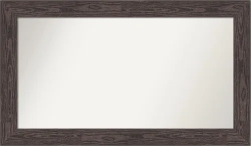 Vista 447 de Amanti Art Espejo personalizado, espejo de baño negro puente, espejo de pared o espejo de tocador de baño sobre el fregadero (26 x 26 pulgadas)