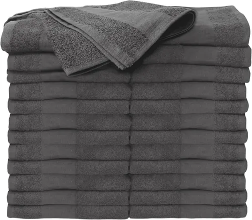 Vista 11 de ForPro Professional Collection Toallas prémium Bleach Tough para salón, color negro, 100% algodón, a prueba de blanqueador, resistentes a