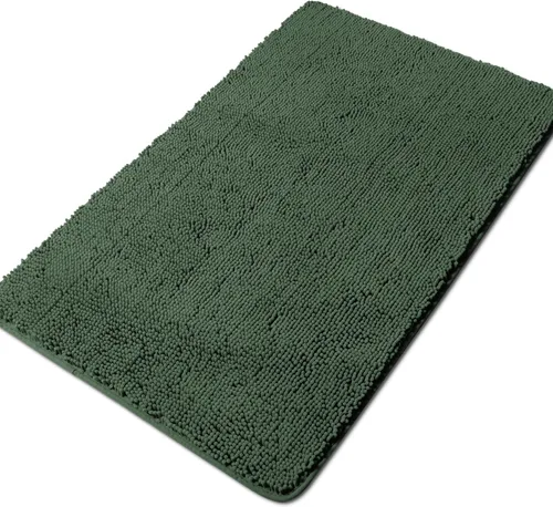 Vista 25 de Yeaban Alfombras pequeñas de baño de felpilla de 12 x 12 pulgadas, absorbentes y lavables, antideslizantes, de felpa y suaves para baño, ducha